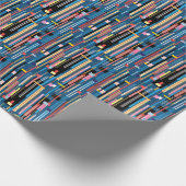 Abstraktes Muster für den Bright Strip Geschenkpapier (Ecke)