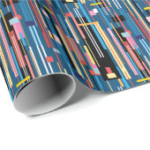 Abstraktes Muster für den Bright Strip Geschenkpapier (Rolleneckpunkt)