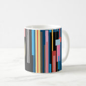 Abstraktes Muster für den Bright Strip Kaffeetasse (VorderseiteRechts)