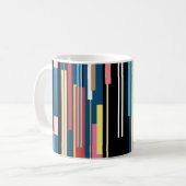 Abstraktes Muster für den Bright Strip Kaffeetasse (Vorderseite Links)