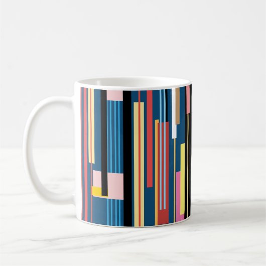 Abstraktes Muster für den Bright Strip Kaffeetasse (Links)