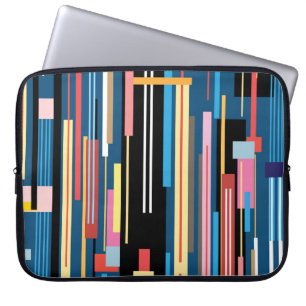 Abstraktes Muster für den Bright Strip Laptopschutzhülle