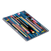 Abstraktes Muster für den Bright Strip Notizblock (Rechte Seite)