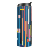 Abstraktes Muster für den Bright Strip Thermosbecher (Nach links gedreht)
