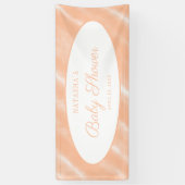 Abstraktes Muster für die Farbflora des Peach Fuzz Banner (Vertikal)