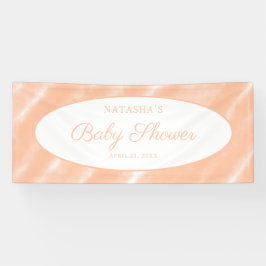 Abstraktes Muster für die Farbflora des Peach Fuzz Banner