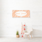 Abstraktes Muster für die Farbflora des Peach Fuzz Banner (Insitu)