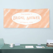 Abstraktes Muster für die Farbflora des Peach Fuzz Banner (Messe)