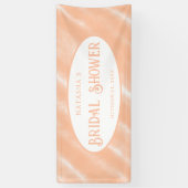 Abstraktes Muster für die Farbflora des Peach Fuzz Banner (Vertikal)