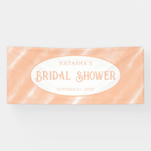 Abstraktes Muster für die Farbflora des Peach Fuzz Banner (Horizontal)