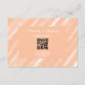 Abstraktes Muster für die Farbflora des Peach Fuzz Begleitkarte (Vorderseite)