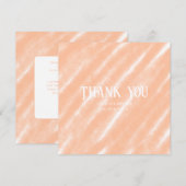 Abstraktes Muster für die Farbflora des Peach Fuzz Dankeskarte (Vorne/Hinten)