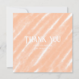 Abstraktes Muster für die Farbflora des Peach Fuzz Dankeskarte