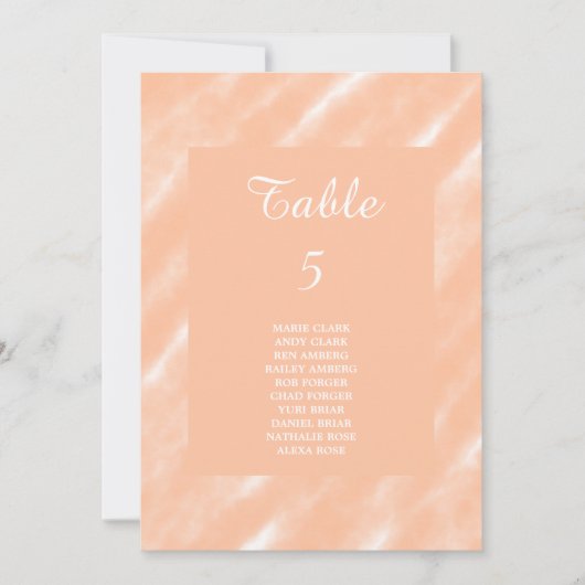 Abstraktes Muster für die Farbflora des Peach Fuzz Einladung (Vorderseite)