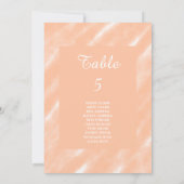 Abstraktes Muster für die Farbflora des Peach Fuzz Einladung (Rückseite)