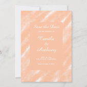 Abstraktes Muster für die Farbflora des Peach Fuzz Einladung (Vorderseite)