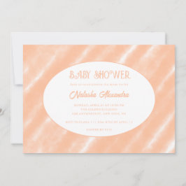 Abstraktes Muster für die Farbflora des Peach Fuzz Einladung