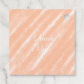 Abstraktes Muster für die Farbflora des Peach Fuzz Geschenkanhänger (Rückseite)