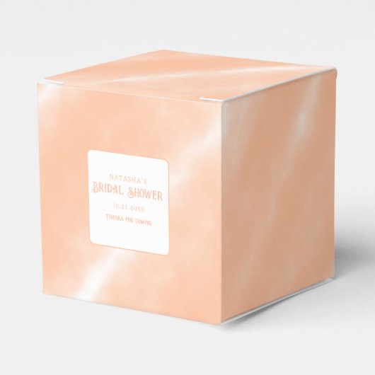 Abstraktes Muster für die Farbflora des Peach Fuzz Geschenkschachtel (Vorderseite)