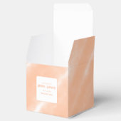 Abstraktes Muster für die Farbflora des Peach Fuzz Geschenkschachtel (Geöffnet)