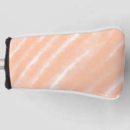 Abstraktes Muster für die Farbflora des Peach Fuzz Golf Headcover