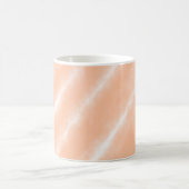 Abstraktes Muster für die Farbflora des Peach Fuzz Kaffeetasse (Mittel)