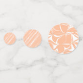 Abstraktes Muster für die Farbflora des Peach Fuzz Konfetti (Vorderseiten)