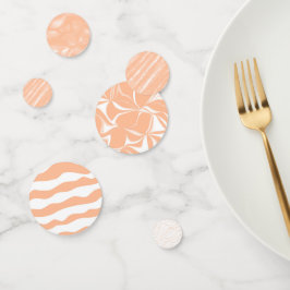 Abstraktes Muster für die Farbflora des Peach Fuzz Konfetti