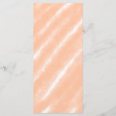 Abstraktes Muster für die Farbflora des Peach Fuzz Menükarte (Rückseite)