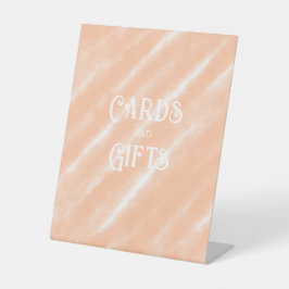 Abstraktes Muster für die Farbflora des Peach Fuzz Sockelschild