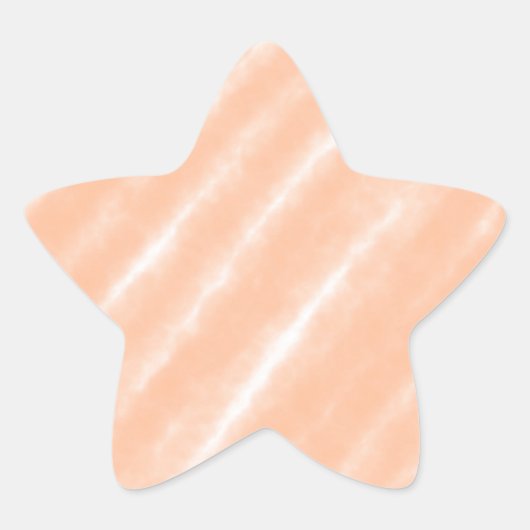 Abstraktes Muster für die Farbflora des Peach Fuzz Stern-Aufkleber (Vorderseite)
