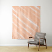 Abstraktes Muster für die Farbflora des Peach Fuzz Wandteppich (Beispiel)