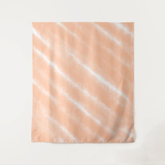 Abstraktes Muster für die Farbflora des Peach Fuzz Wandteppich (Vorderseite)