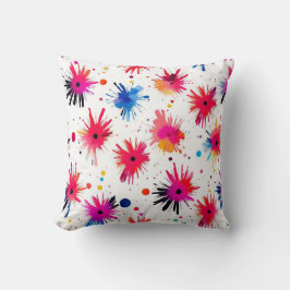 Abstraktes Muster für einen lebendigen Burst Kissen