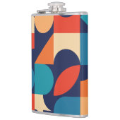 Abstraktes Muster für geometrische Formen Flachmann (Links)