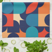 Abstraktes Muster für geometrische Formen Geschirrtuch (Gefaltet)