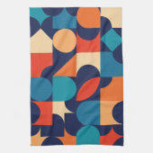 Abstraktes Muster für geometrische Formen Geschirrtuch (Vertikal)