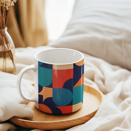 Abstraktes Muster für geometrische Formen Kaffeetasse