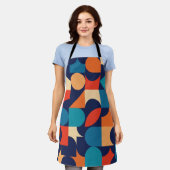 Abstraktes Muster für geometrische Formen Schürze (Getragen)