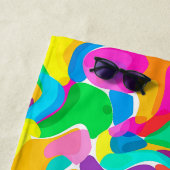 Abstraktes Muster für helle Zirkus-Farben Strandtuch (Beispiel)