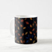 Abstraktes Muster für Herbstfarben Kaffeetasse (Vorderseite Links)