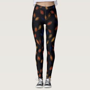 Abstraktes Muster für Herbstfarben Leggings