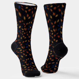 Abstraktes Muster für Herbstfarben Socken