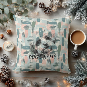 Abstraktes Muster für Maltesisches Portrait Pillow Kissen