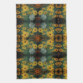 Abstraktes Muster für Mit Augen Susan Field-Blume Geschirrtuch (Vertikal)