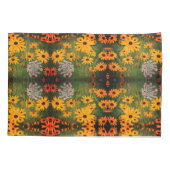 Abstraktes Muster für Mit Augen Susan Field-Blume Kissenbezug (Rückseite)