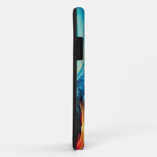 Abstraktes Muster für Red and Blue Electric Energy Case-Mate iPhone Hülle (Hinten/Rechts)