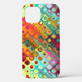 Abstraktes Muster für Red Liquid Rainbow Dots Case (Rückseite)