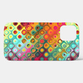 Abstraktes Muster für Red Liquid Rainbow Dots Case (Rückseite (Horizontal))