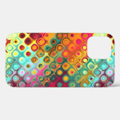 Abstraktes Muster für Red Liquid Rainbow Dots Case (Rückseite (Horizontal))